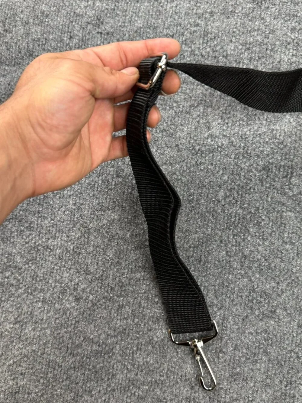 Replacement Black Nylon Adjustable Shoulder Strap - Unisex - 43 Inches Long